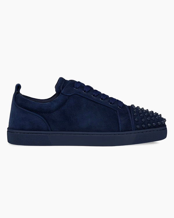 Dark blue red bottoms shoes