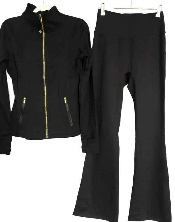 Lulu Define Black Set Gold Zipper