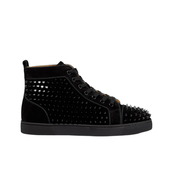 Black Spikes Hightop Red Bottoms