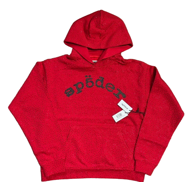 Red SP5DER VVS hoodie