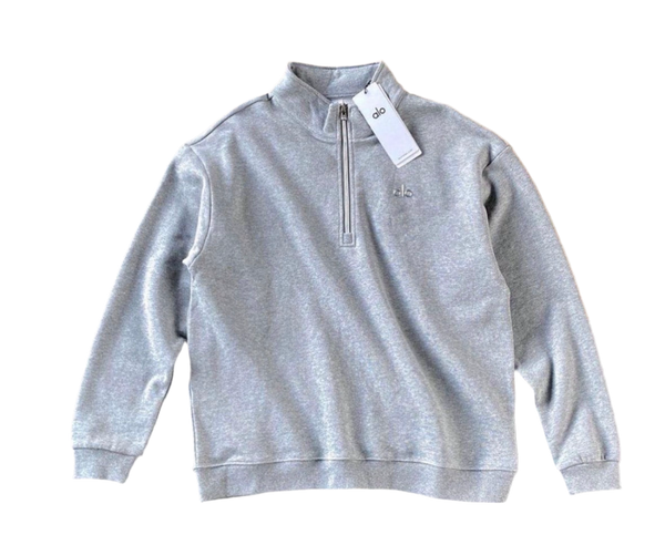 White Alo Half Zip