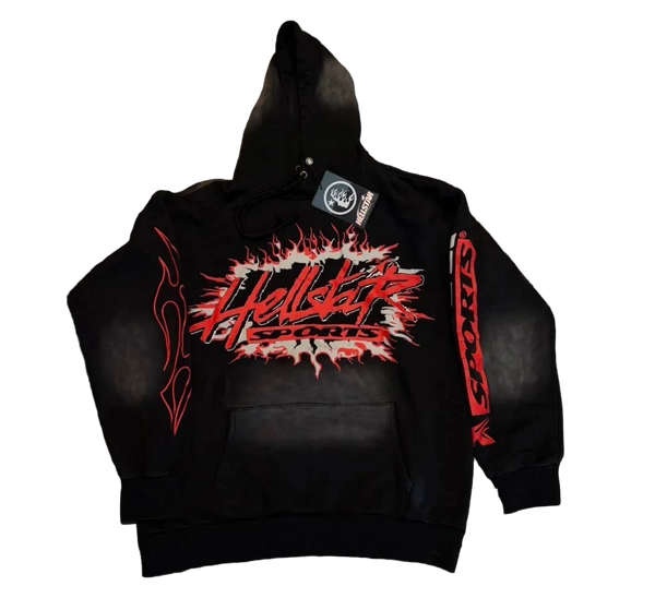 Black & Crimson Hellstar Hoodie