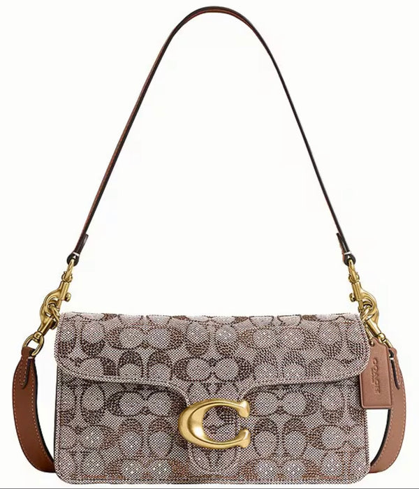 C0ACH Tabby 26 rhinestone purse